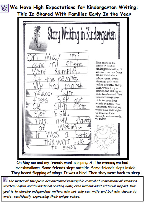 Celebrate your authors, kindergarten writing