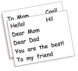 writing templates