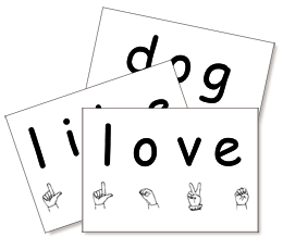 Fingerspell Heart Words